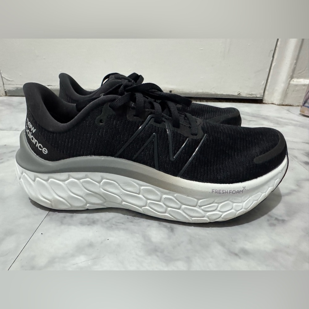 New Balance Black and White Fresh Foam Athletic Sneakers